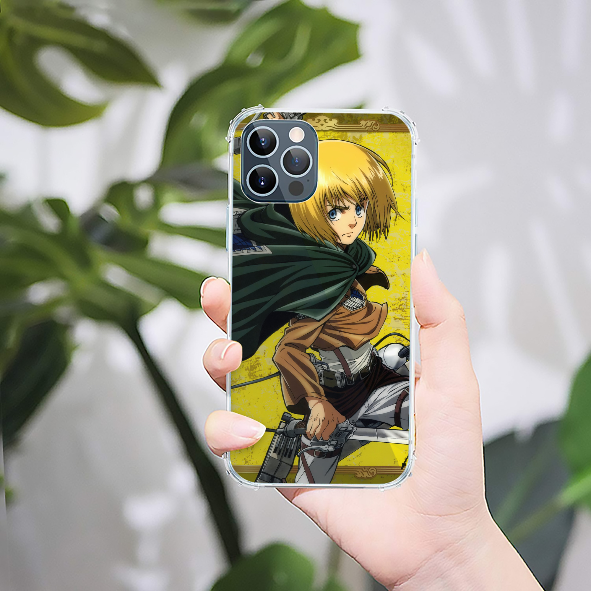 （画像用） 進撃の巨人 Attack on Titan 【iPhone 12シリーズ対応】透明スマホケース（クリアソフトケース）